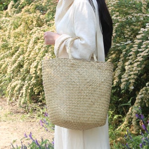 여름 쇼퍼백 왕골 라탄가방 미니 신혼여행 휴가 여성 트렌드 핸드백 발리