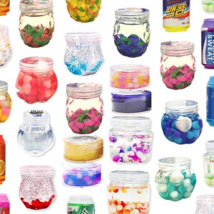 슬라임 랜덤박스 20종 액티베이터포함 반짝이or구슬