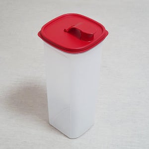 타파웨어 물통 2L 슬림 대용량 냉장고 물병 1P 뚜껑레드