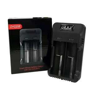 멀티충전기 ZH220E 리튬이온/니켈수소/니카드/AA/AAA/18650 마이크로5핀 2구 LED 충전홀더