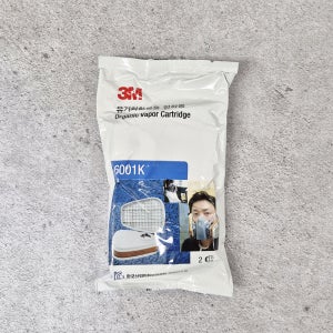 3M 방독면 정화통 6001 방독 방진 필터 유기증기 유기용제 2개입