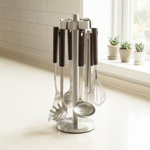 쿠지나인 스테인리스스틸304 조리도구 거치대 걸이 회전형