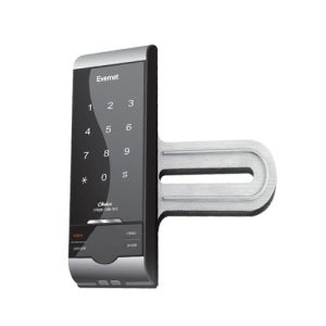 에버넷 디지털도어록 초이스글라스-N (번호전용) 단문형 / 강화유리문 디지털도어락 번호키 현관유리문