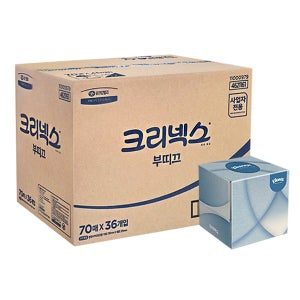 4621161 크리넥스 부띠끄 미용티슈 70매 36각 한박스