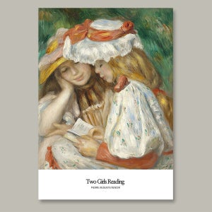 오귀스트르누아르 Two Girls Reading 명화액자 인테리어액자