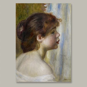 오귀스트르누아르 Head of a Young Woman 명화액자 인테리어액자