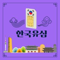 한국유심 100GB 데이터무제한 30일 칩 국내 선불 알뜰폰 심카드 단기 여행 강남역수령가능