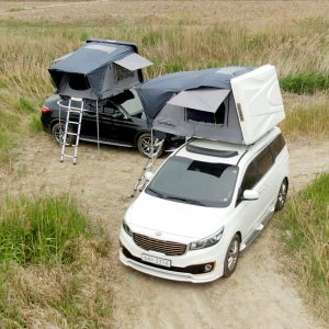 오토하임 익스텐션 패밀리 하드탑텐트 3-4인용 블랙 루프탑 차량용텐트 차박 확장형 카텐트