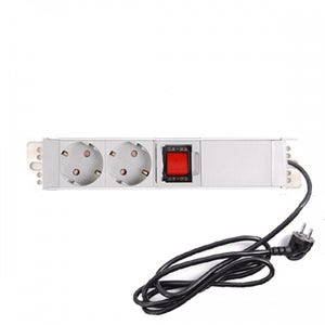 국산KS 2구 알루미늄 단자대스위치 멀티탭 16A 3000W 1m, 1개