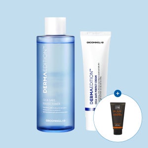 그루밍랩 더마에디션 트러블 여드름 개기름 남자 스킨로션 화장품 2종세트