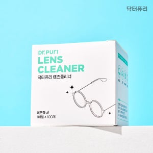 [1만리뷰] 닥터퓨리 렌즈클리너 일회용 티슈 100매 레몬향 휴대폰액정클리너 안경닦이