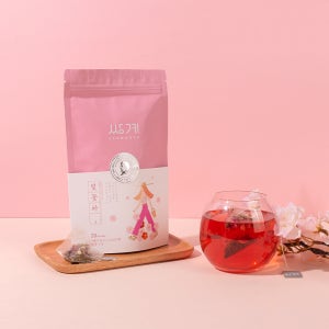 쌍계명차 신파우치 꽃향 가득 벚꽃차 20티백 꽃차 히비스커스