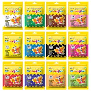 아모스 3000 탱탱 아이클레이 50g 낱색 칼라점토