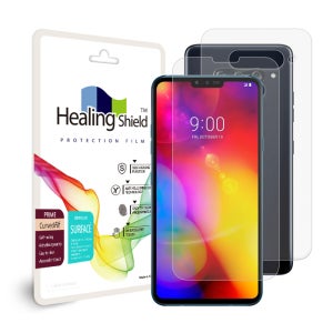 LG V40 ThinQ 프라임 고광택 액정보호필름2매 후면1매