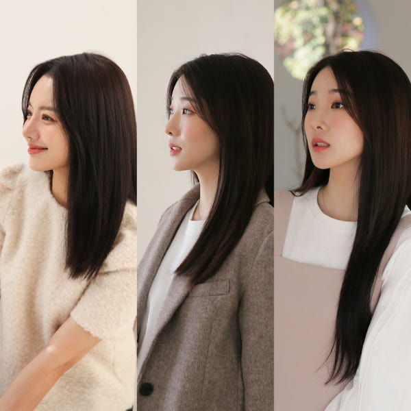 부분가발 헤어피스 붙임머리 유러피온 인모 40cm 가발
