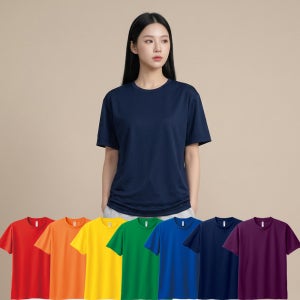 단체티 주문제작 드라이 메쉬 폴리 반팔 티셔츠 단체복 행사티 런닝티셔츠