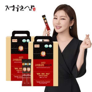[정원삼] 6년근 고려홍삼정 365스틱 100일분 대용량 홍삼스틱 면역력 100포, 2개