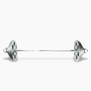 6홀 중량 주물원판 바벨세트 79kg I 바벨원판 마구리