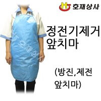 [안산] 제전 앞치마 방진 정전기 제거 백색 흰색 하늘색 크린룸 클린룸 주머니2개형