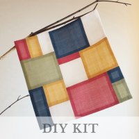 DIY 모시조각보패키지03 - 조각보키트 규방공예 조각보만들기 수업용 초보자용