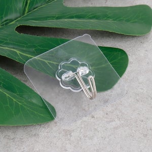 부착형 접착 고리 투명 5P 매직후크 다용도걸이