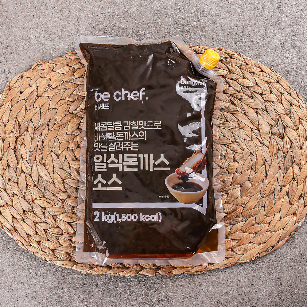 동원홈푸드 일식 돈까스소스 2kg 업소용 대용량 삼조쎌텍 찍어먹는 돈가스