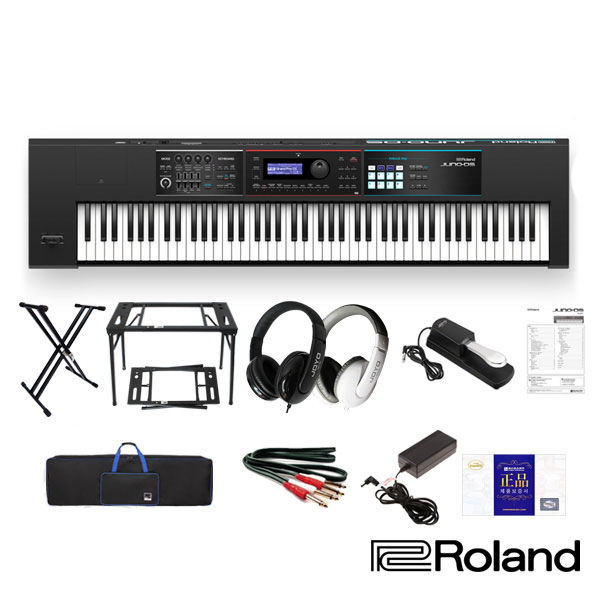 Roland 롤랜드 신디사이저 JUNO-DS88 본체+톱니형쌍열스탠드 88건반 주노DS 휴대용 JUNODS88