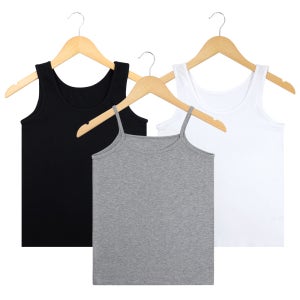 여성 면 스판 기본 나시 끈나시 민소매 런닝