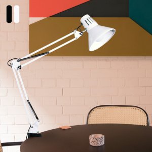테이블조명 그레이 집게 단 2 (블랙/화이트)