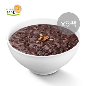 다림죽 단팥죽 500g, 5팩