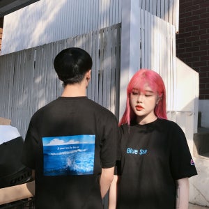 TRIPLEPENROSE BLUE SEA SHORT SLEEVES 오프온 BLUESEA 반팔티