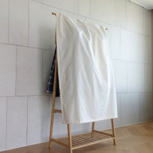 행거 가리개 가림막 커튼 옷 커버 덮개 광목 무지 - 깔끔한 원룸 정리 행어