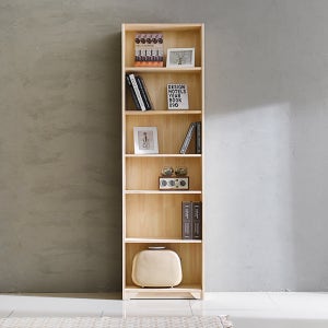 거실 높은 미송나무 원목 코너 틈새 좁은 슬림 6단 책장 600 오픈형