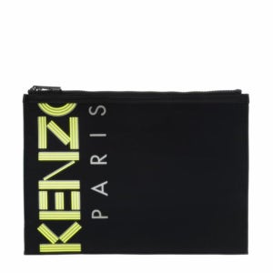 기획 5국내품 겐조 클러치백 F955PM202 F38 99 네온로고 프린팅 블랙 랙 나일론 남자 선물포장