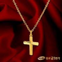 목걸이 순금24K 주얼리 3.75g 컷팅십자가 무료배송