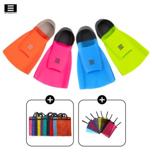 DMC 뉴 하이드로 숏핀 오리발+숏핀 메쉬가방