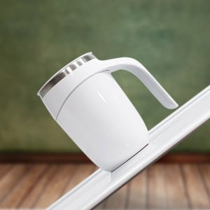 한스 흡착식 스테인리스 머그 컵 넘어짐 방지 보온보냉 450ml