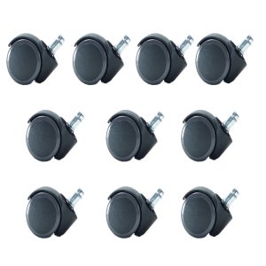 의자바퀴 중심봉 우레탄캐스터 플라스틱오발 압축봉 부품