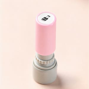 만년 쿠폰 도장 결재인 카페 컵홀더 도장 애견 미용실 스탬프 주문 제작 검정 쿠폰 핑크