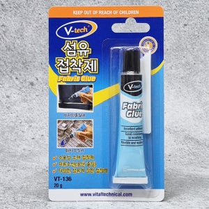 섬유 접착제 옷 천 리폼 패브릭 수선 본드 VT-136