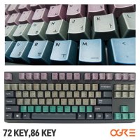 OGRE(오우거) 기계식 키보드 빈티지 메탈 금속 컬러키캡 72,86KEY