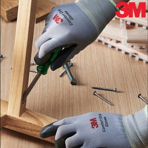 3M 컴포트그립 뛰어난 내구성 우수한 통기성 착용감 NBR 폼 코팅 다용도 작업 장갑