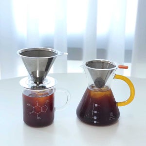 커피드리퍼 핸드드립 스텐필터 유리서버 드립세트