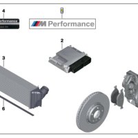 BMW 정품 M Performance 스티커 세트 순정 유럽 직수입 2296551