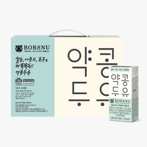 서울대 밥스누 쌀눈으로 더 똑똑한 약콩두유 190ml 24팩 저당 비건 건강두유