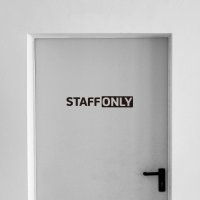 STAFF ONLY/스테프온리스티커/관계자외출입금지스티커/스텝온리