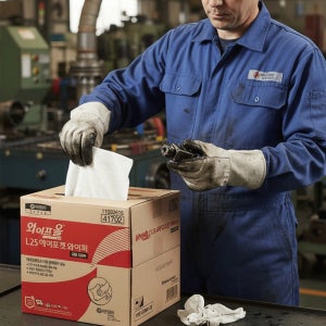 와이프올 L25 에어포켓 와이퍼 대형 300매 3겹 41702