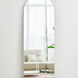 현관 전신 거울 인트나인 노프레임 아치형 프리미엄 전신거울 500x1800mm