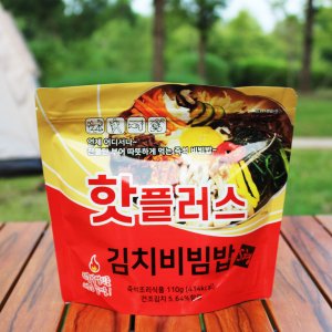 찬물발열 전투식량 핫플러스 김치 비빔밥 /옵션선택가/ 발열도시락 비빔밥 일빵빵 스팀쿠커