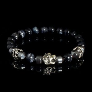 원석팔찌 남성팔찌 강인한 파워 흑호안석 헤마타이트